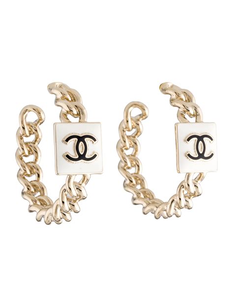 chanel hoop earrings 2022|chanel inspired hoop earrings.